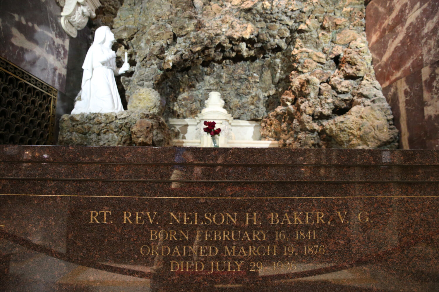Father Baker's tomb